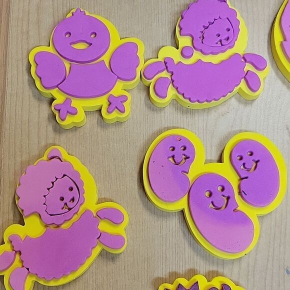 Lot Of 14 Chunky Foam Stamps For Arts And Crafts Painting. Easter - Picture 5 of 10